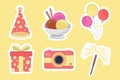 Flat vector party element collections