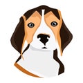 Flat vector a pets dog for apps or websites