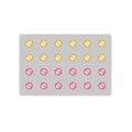 Flat vector pill or vitamin Royalty Free Stock Photo