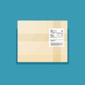 Flat vector post package icon