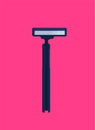 Flat vector razor isolated on color background