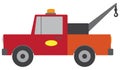 Flat Vector Tow Truck Royalty Free Stock Photo