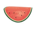 flat watermelon slice