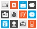 Flat Web Applications, Business and Office icons, Universal icons