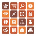Flat Web Site, Internet and computer Icons Royalty Free Stock Photo