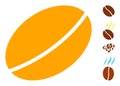 Flat Wheet Seed Vector Icon Image