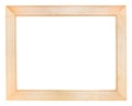Flat wide wooden picture frame