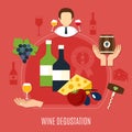 Flat Wine Degustation Concept