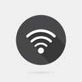 Flat wireless icon