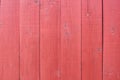 Flat wooden boards. Bright coating. Red paint Royalty Free Stock Photo