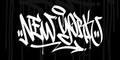 Flat Word New York Abstract Hip Hop Hand Written Graffiti Style Vector Illustration Art