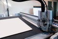 Flatbed cutter/router (cutting plotter) Royalty Free Stock Photo