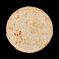 Flatbread Made From Simple Ingredients Served on a Plain Background Royalty Free Stock Photo