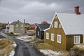 Traditional houses on Flatey island