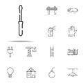 flathead screwdriver icon. construction icons universal set for web and mobile Royalty Free Stock Photo