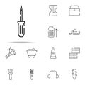 flathead screwdriver icon. construction icons universal set for web and mobile Royalty Free Stock Photo