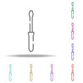 flathead screwdriver icon. Elements of construction in multi color style icons. Simple icon for websites, web design, mobile app, Royalty Free Stock Photo