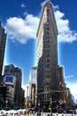 Flatiron Building, famous skyscraper in Downtown Manhattan, New York City