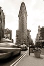 The Flatiron Building and New York City Royalty Free Stock Photo