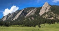 Flatirons in Boulder Colorado Royalty Free Stock Photo