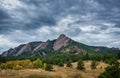 Flatirons in Boulder Colorado Royalty Free Stock Photo