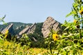 FlatIrons rock formation Boulder Colorado Royalty Free Stock Photo