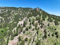 The Flatirons, rock formations at Chautauqua Park near Boulder, Colorado Royalty Free Stock Photo