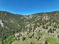 The Flatirons, rock formations at Chautauqua Park near Boulder, Colorado Royalty Free Stock Photo