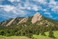 Flatirons on a Sunny Day Royalty Free Stock Photo