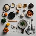 Flatlay of minimalist cook - 1