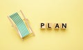 Retirement and vacation plan Royalty Free Stock Photo
