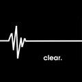 Flatline Heart Beat, EKG, Clear