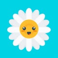 Flatly Kawaii chamomile with a funny face.