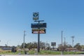 Tesla Supercharger in Flatonia, Texas, USA