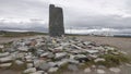 Flatruet marking point on the highest public road in Sweden Royalty Free Stock Photo