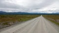 The highest public road in Sweden on Flatruet plateau Royalty Free Stock Photo