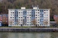 Apartment building bank Meuse, Leffe, Dinant, Belgium Royalty Free Stock Photo