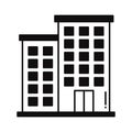 Flats building Vector Icon which can easily modify or edit