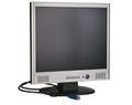Flatscreen monitor isolated with a clipping path Royalty Free Stock Photo
