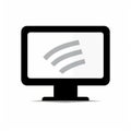 Wireless Wifi Computer Icon In Haroon Mirza Style Royalty Free Stock Photo