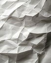 Flattened paper with sharp creases highlighted under dramatic lighting Royalty Free Stock Photo