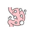 Flatulence olor line icon. Pictogram for web page, mobile app, promo.