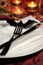 Flatware on Halloween Royalty Free Stock Photo