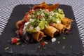 Flautas de pollo tacos and Salsa Homemade food Mexican mexico city