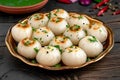 Flavorful bliss Indian sweet dumpling dessert, an authentic culinary experience