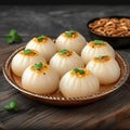 Flavorful bliss Indian sweet dumpling dessert, an authentic culinary experience