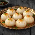 Flavorful bliss Indian sweet dumpling dessert, an authentic culinary experience