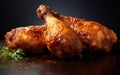 Flavorful Bliss: Succulent Chicken Legs That Satisfy. Generative By Ai