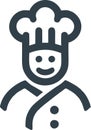Flavorful Design Elements Chef Icons for Every Project Royalty Free Stock Photo