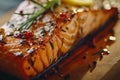 Flavorful Grilled salmon food. Generate Ai Royalty Free Stock Photo